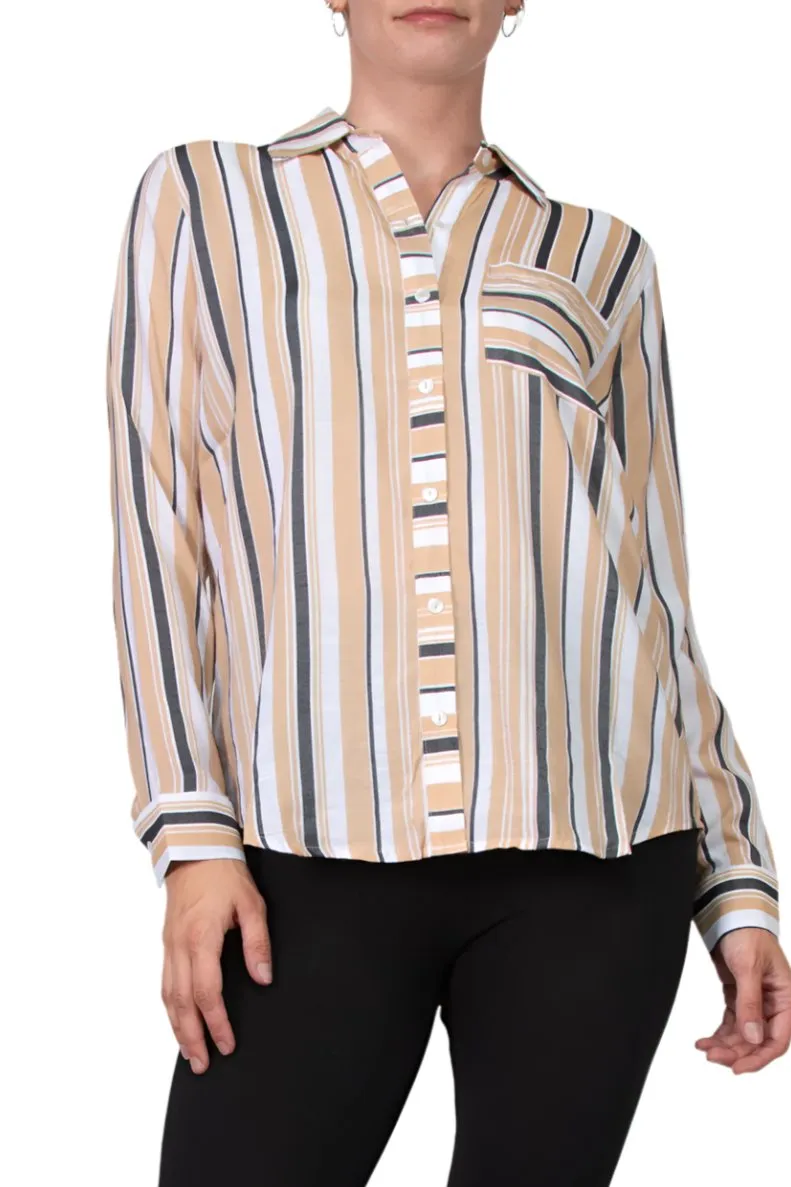 Notations Slubbed Woven Chest Pocket Shirt