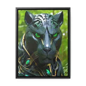 Obsidian Amazonian Black Panther Visionary Art Gallery Canvas Print - Home Decoration