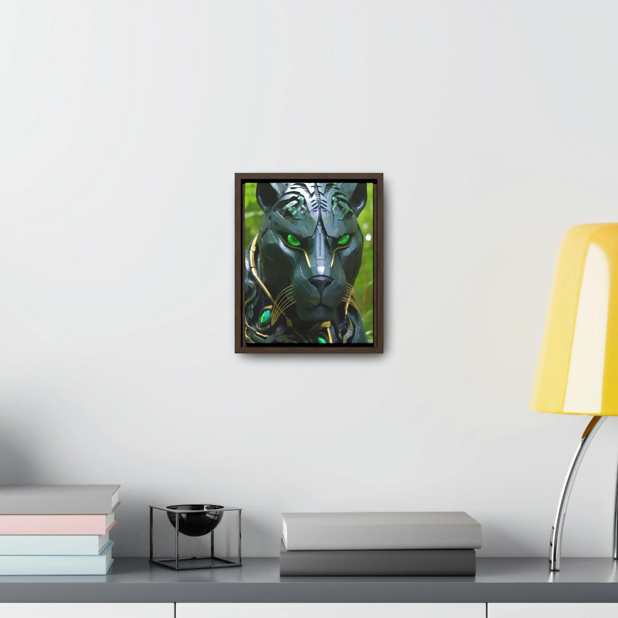 Obsidian Amazonian Black Panther Visionary Art Gallery Canvas Print - Home Decoration