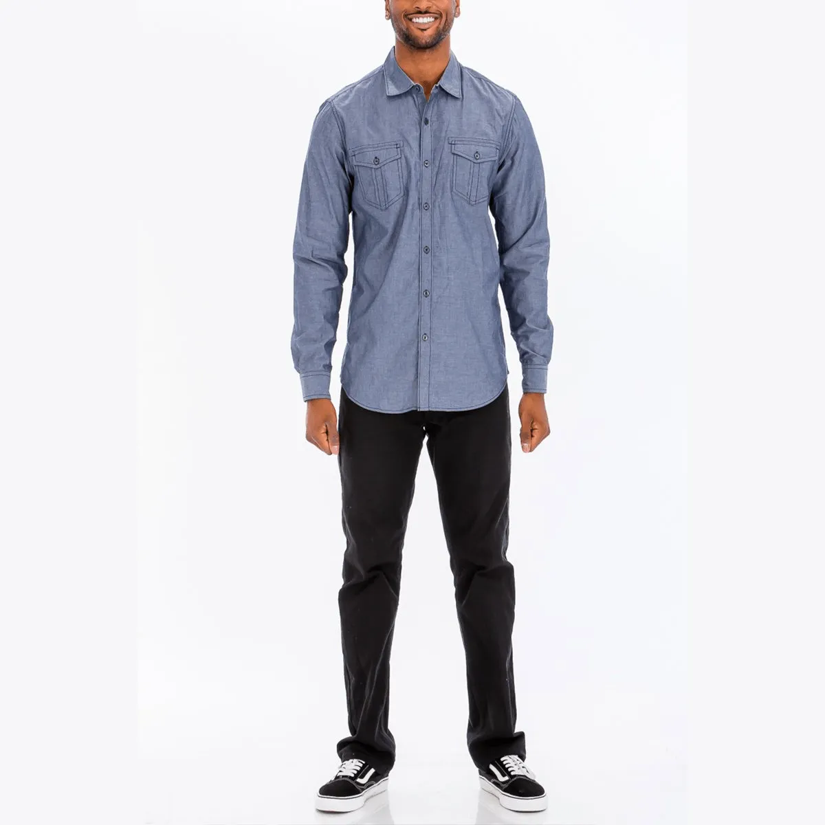 Outline Stitch Long Sleeve Shirt