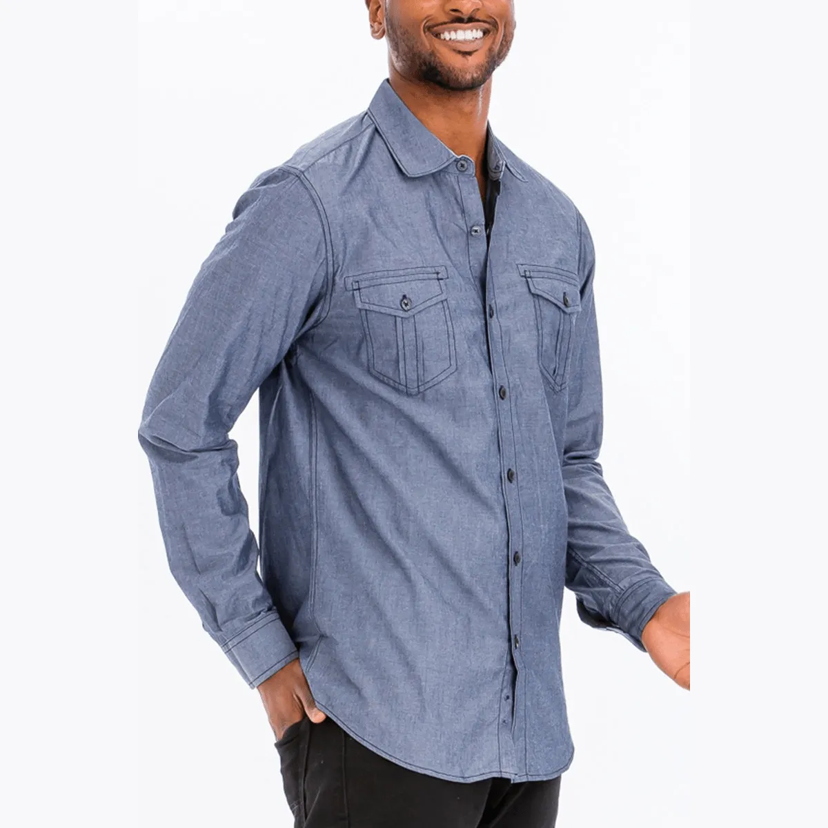 Outline Stitch Long Sleeve Shirt