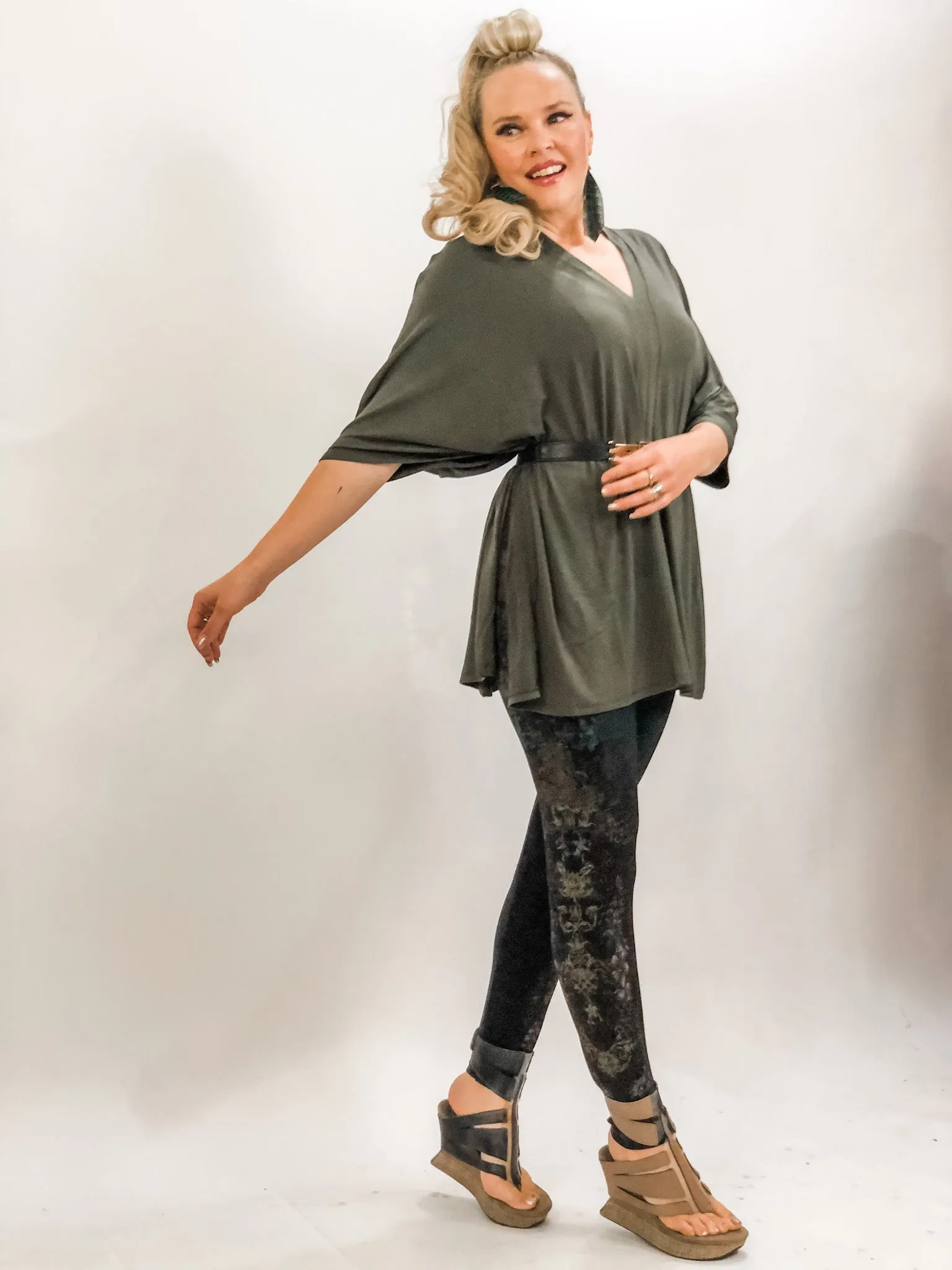 Oversized V-Neck Poncho - 6 Colors