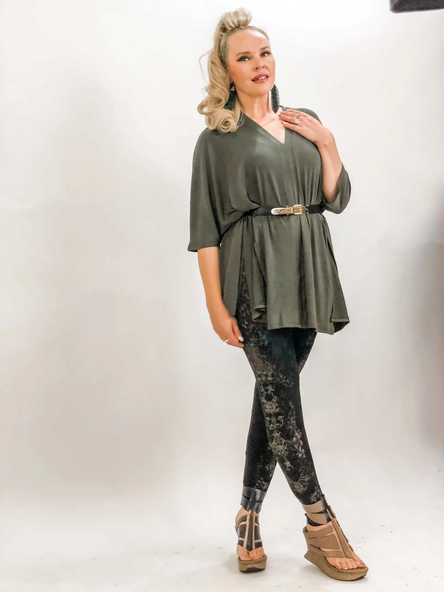 Oversized V-Neck Poncho - 6 Colors