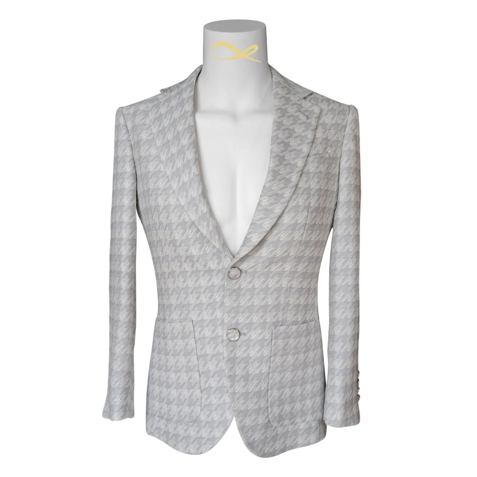 Oyster Grigio Houndstooth Jacket