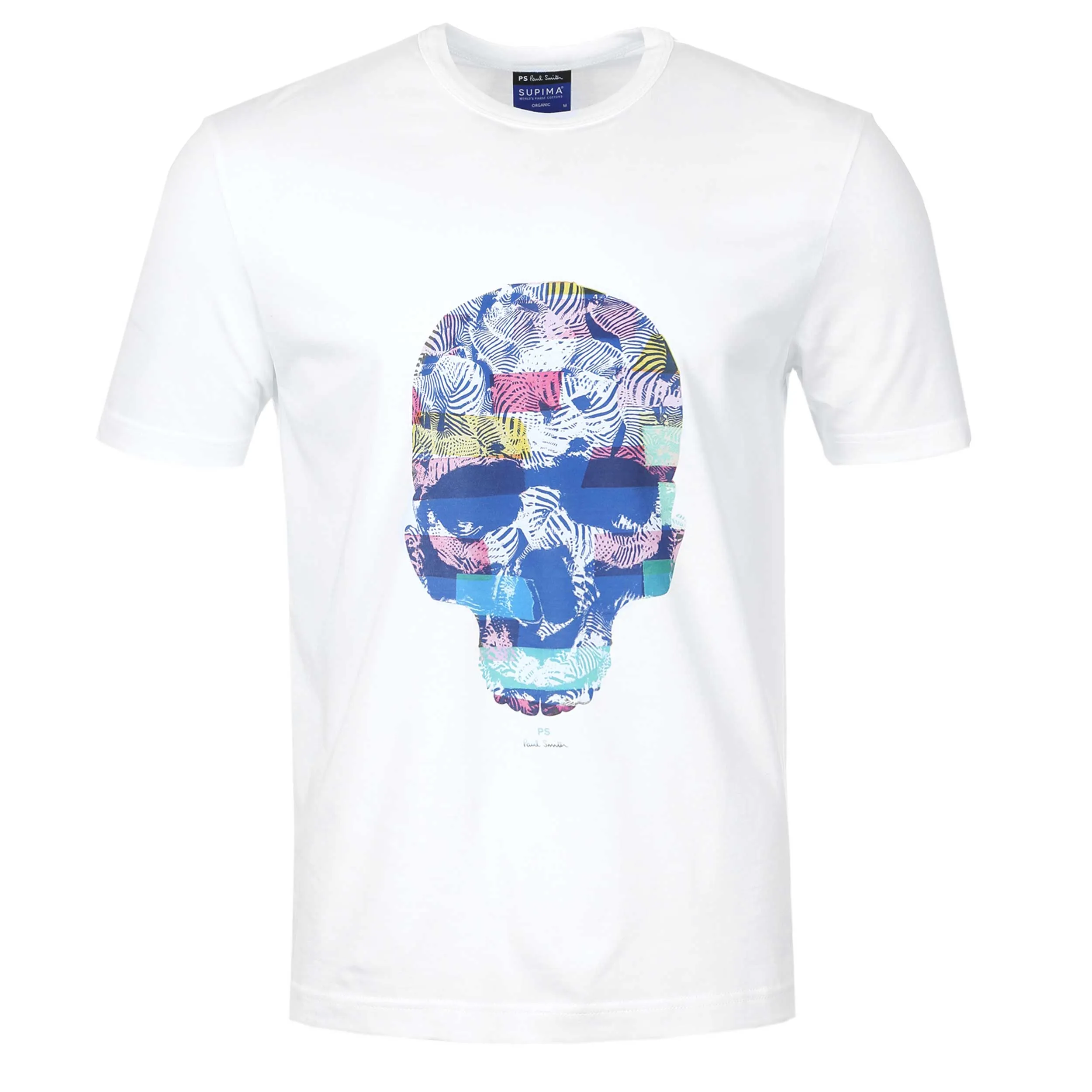 Paul Smith Reg Fit Skull T Shirt in White