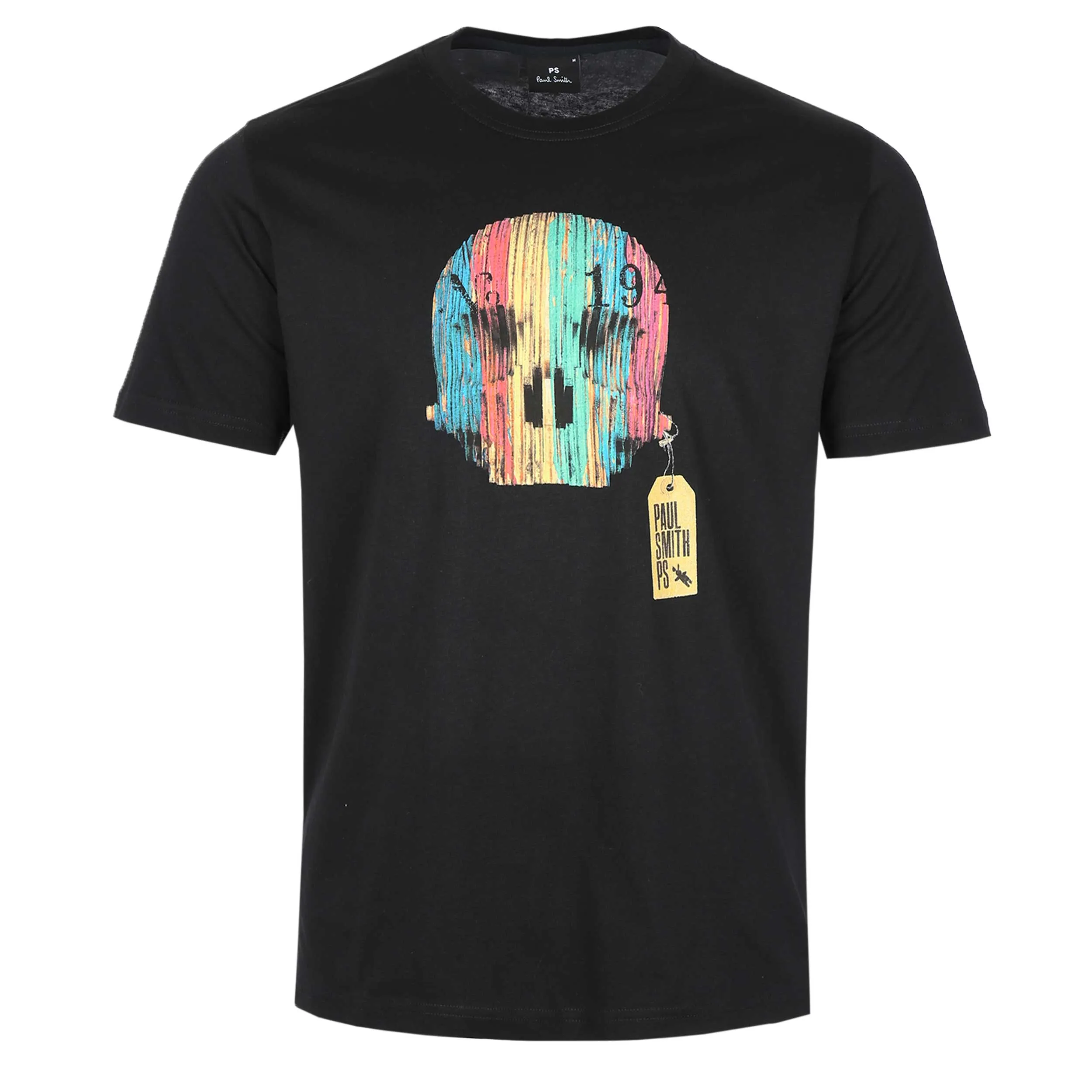 Paul Smith Wooden Skull T Shirt in Black