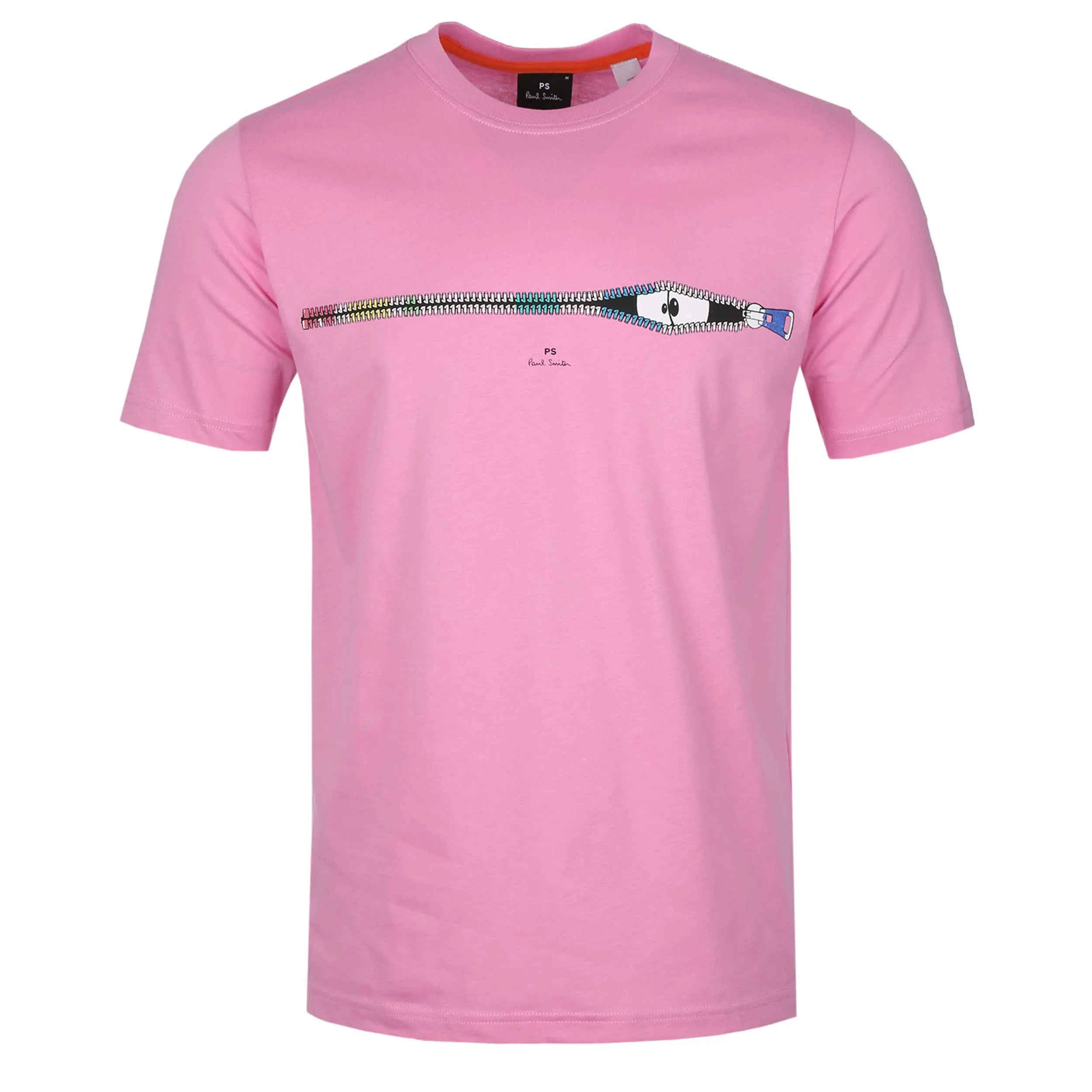 Paul Smith Zip T Shirt in Pink