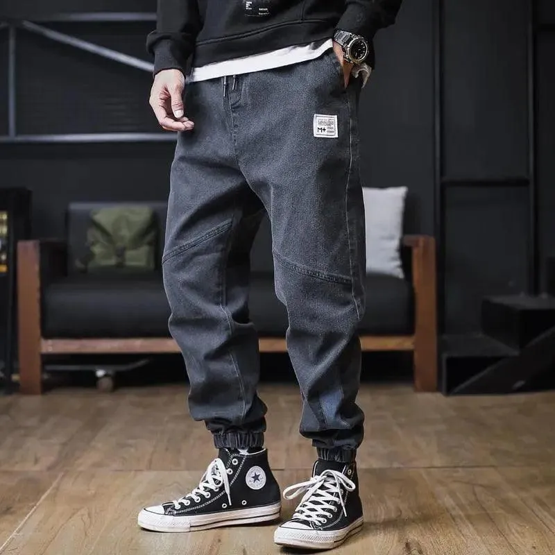 Plus Size Men Hip Hop Jeans Trousers