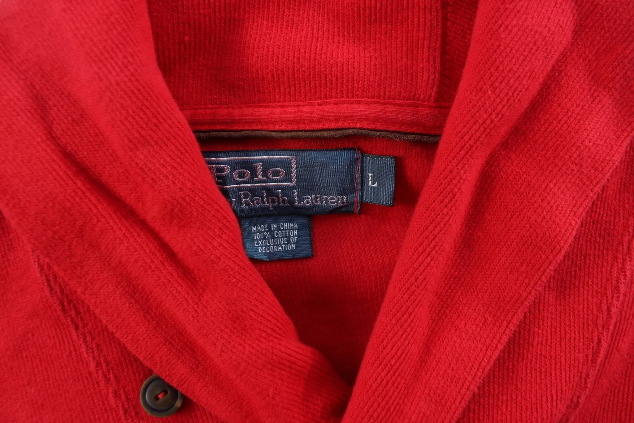 Polo by Ralph Lauren Embroidered Logo Red Sweater