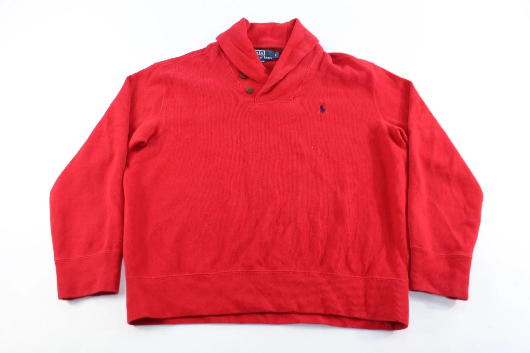 Polo by Ralph Lauren Embroidered Logo Red Sweater