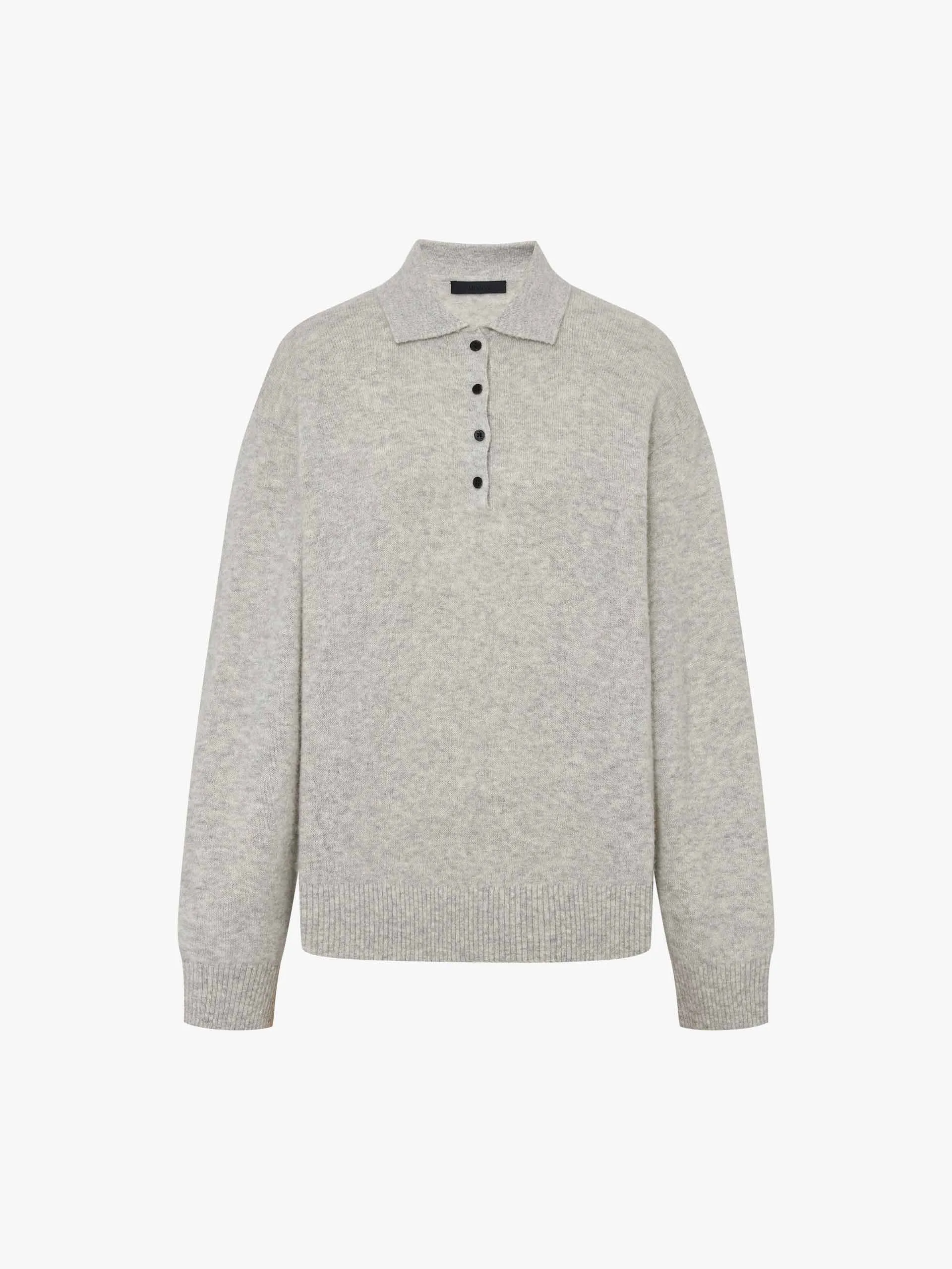 Polo Collar Loose Sweater