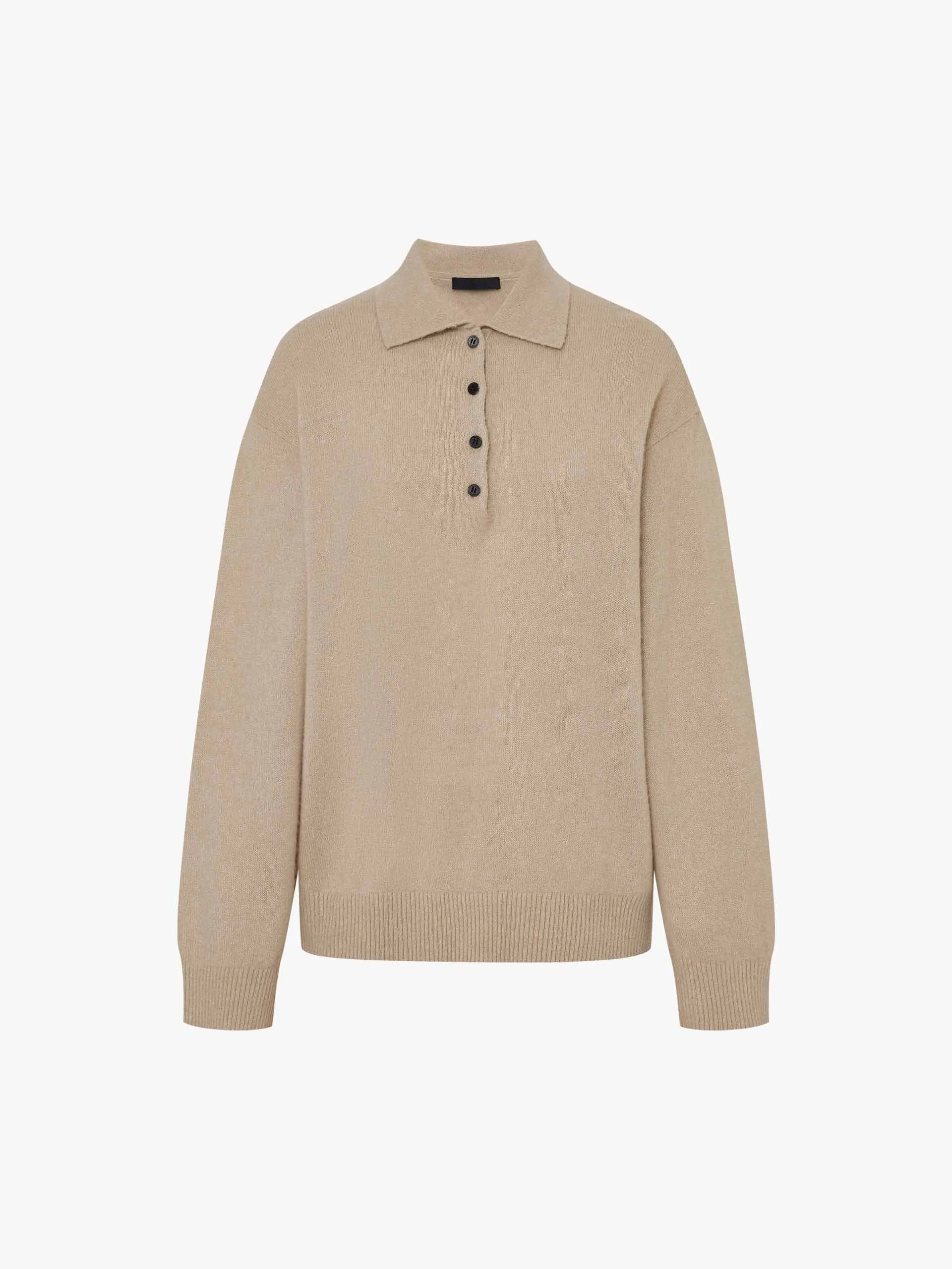 Polo Collar Loose Sweater