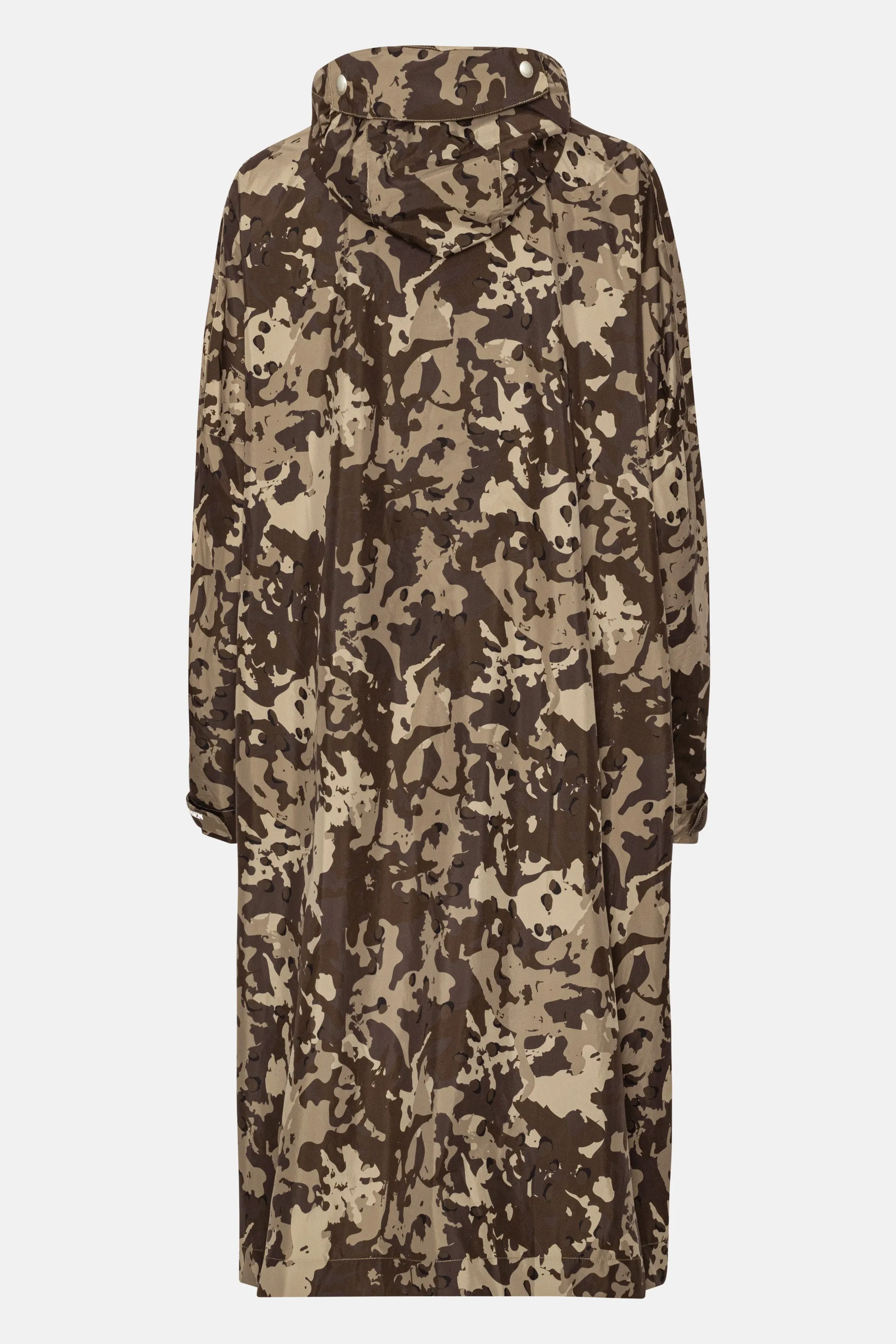 Poncho w. Sleeves - Brown Camo