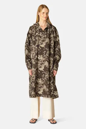 Poncho w. Sleeves - Brown Camo