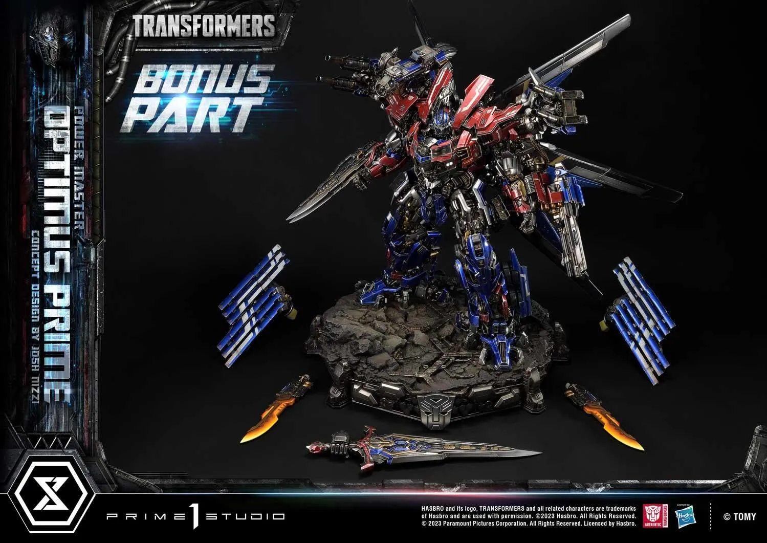 PRE-ORDER: Prime 1 Studio Museum Masterline Transformers (Film) Power Master Optimus Prime (Design by Josh Nizzi) Ultimate Bonus Version Statue