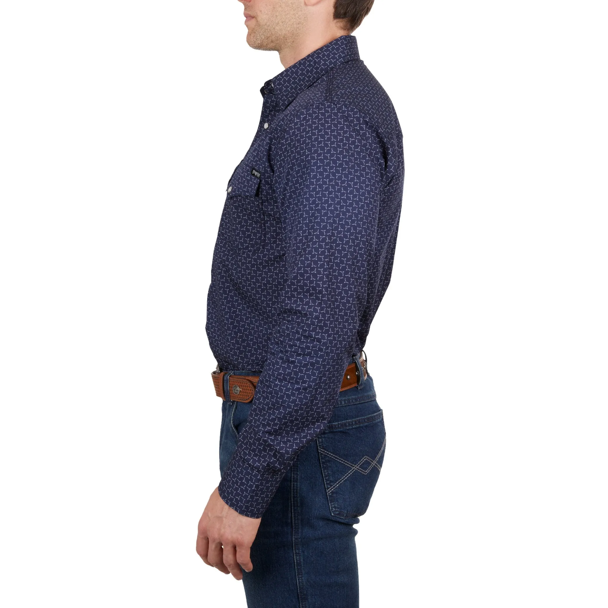 Pure Western Mens Jett Long Sleeve Shirt