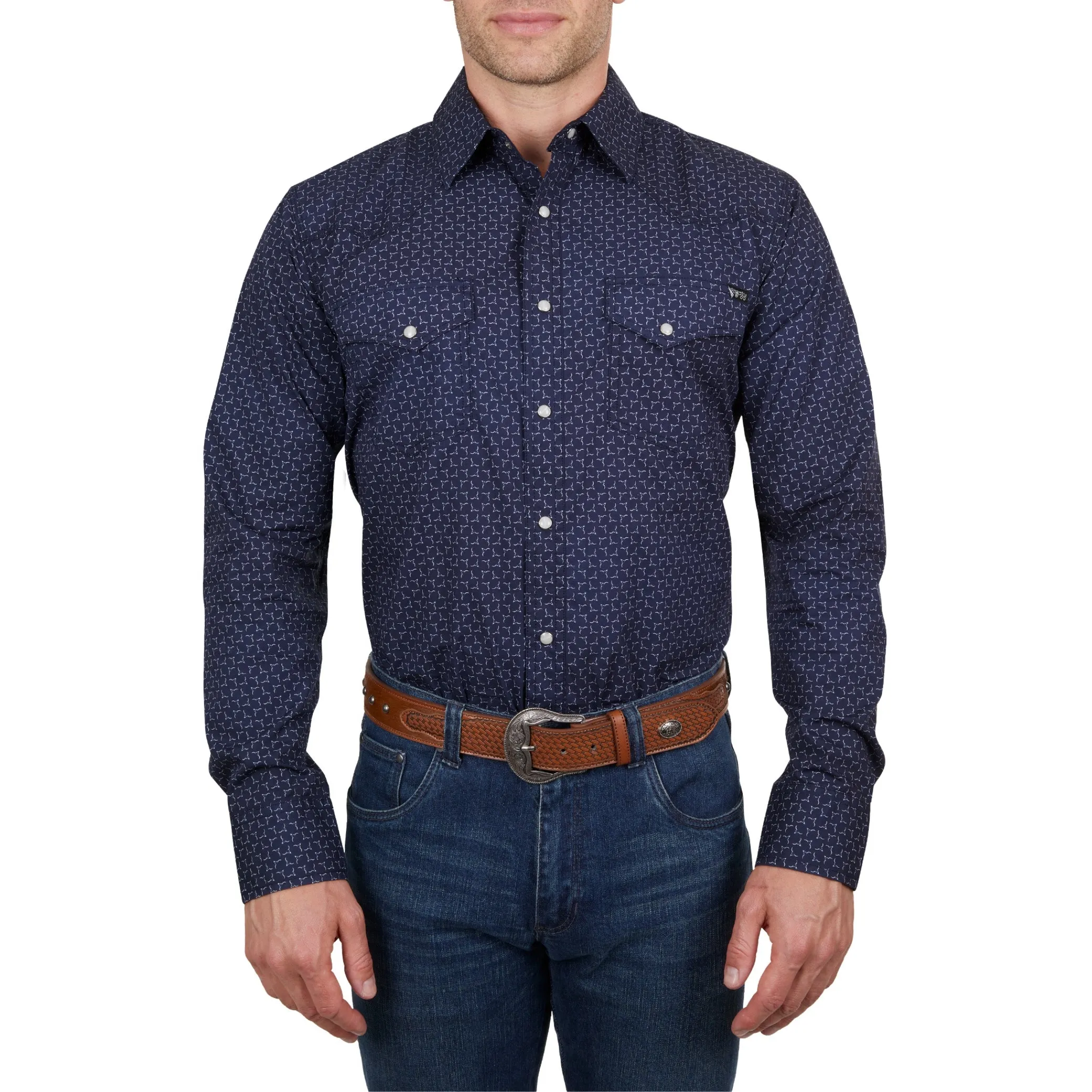 Pure Western Mens Jett Long Sleeve Shirt