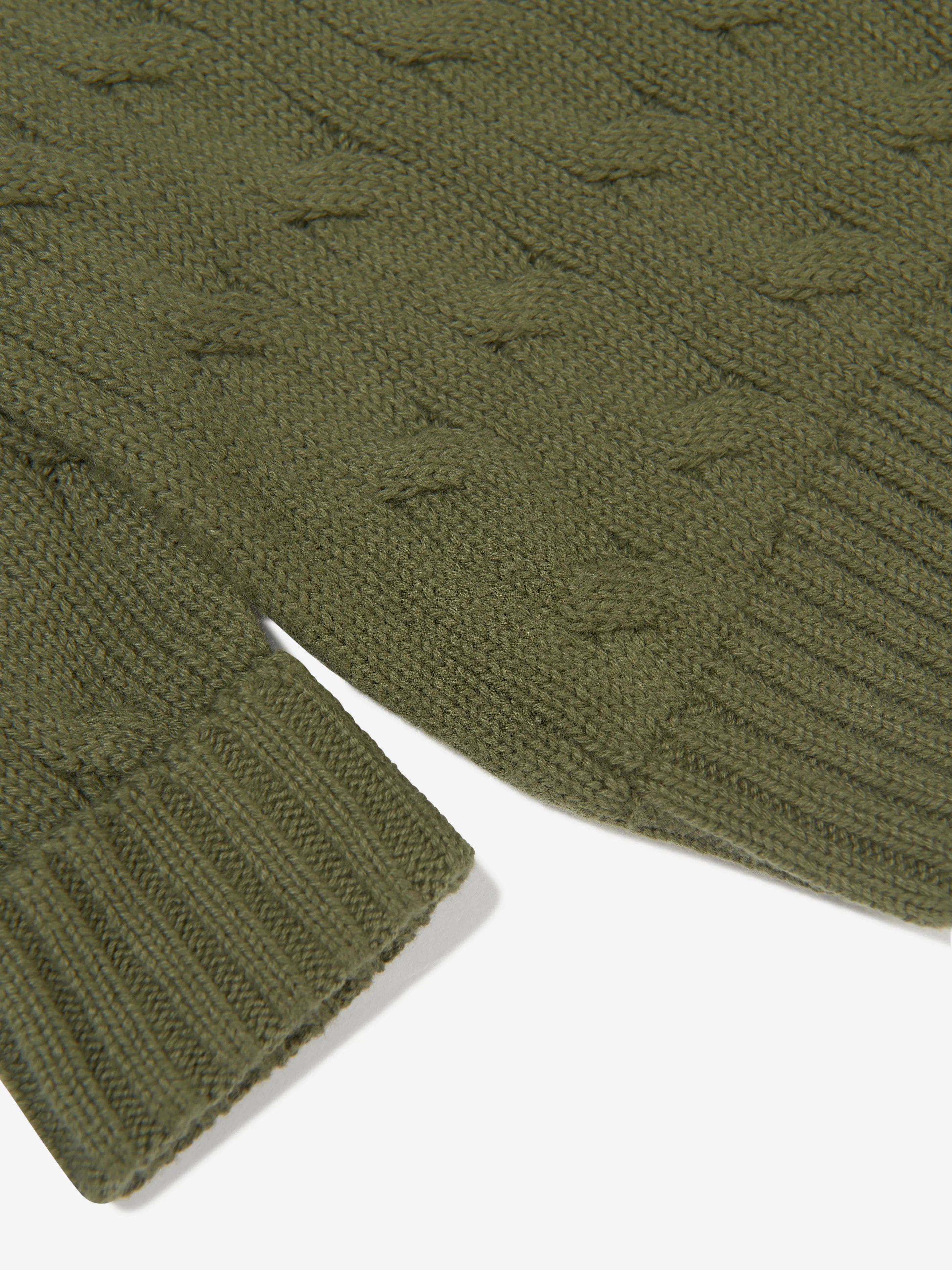 Ralph Lauren Baby Boys Cable Knit Sweater in Green