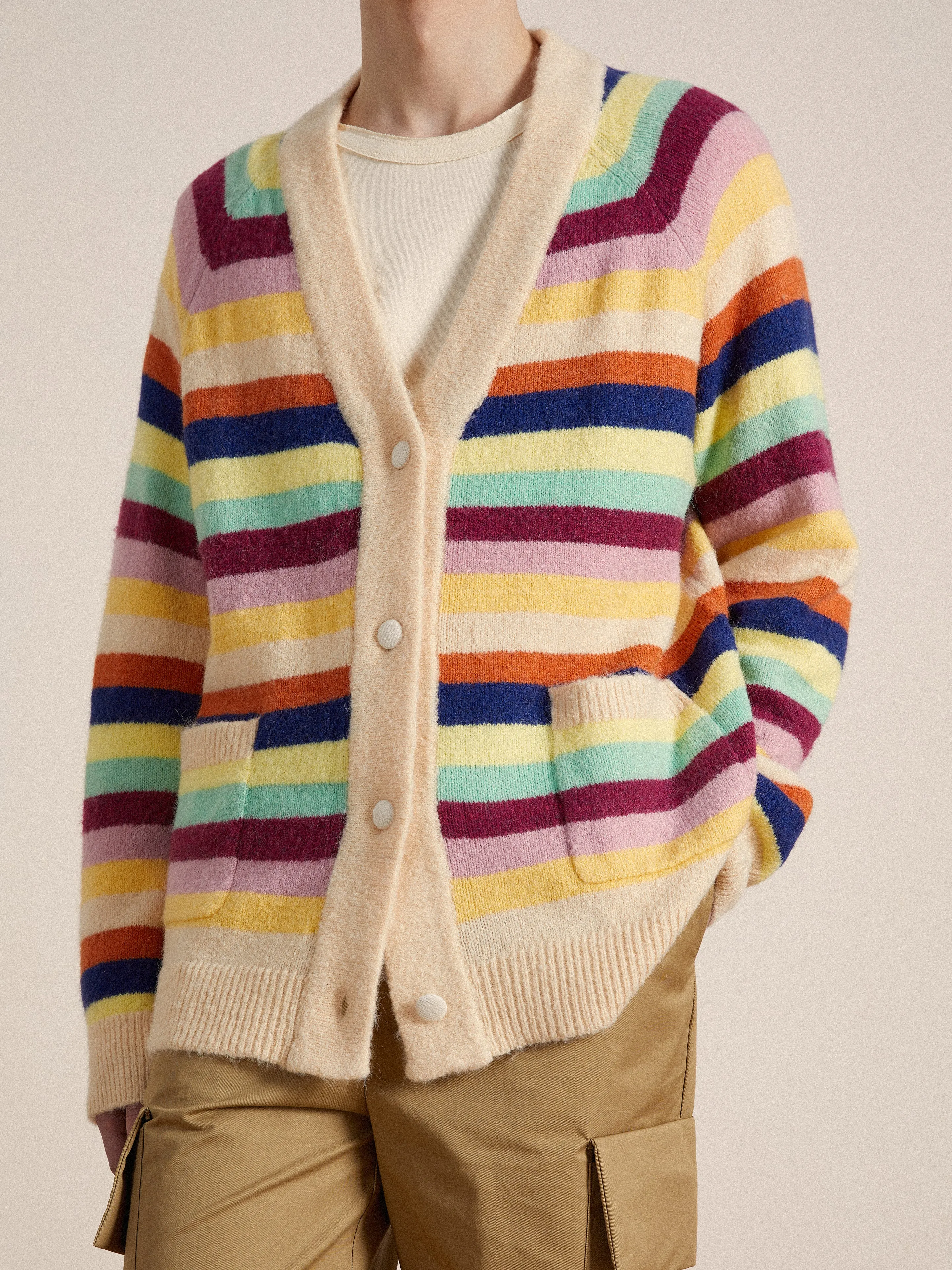 Razi Multi Stripe Cardigan