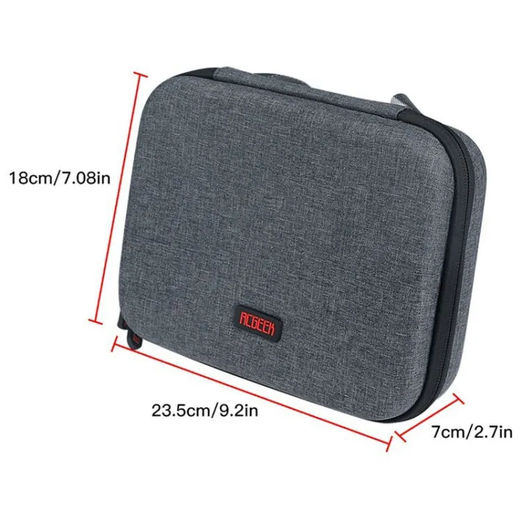 RCGEEK for DJI Action 2 Sports Camera Wear-resistant Shock-absorbing Storage Bag(Grey)