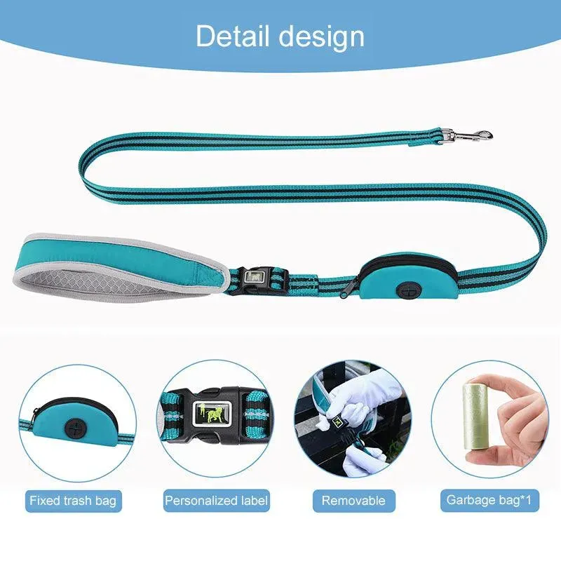 Reflective Nylon Pet Leash for Medium and Large Dogs