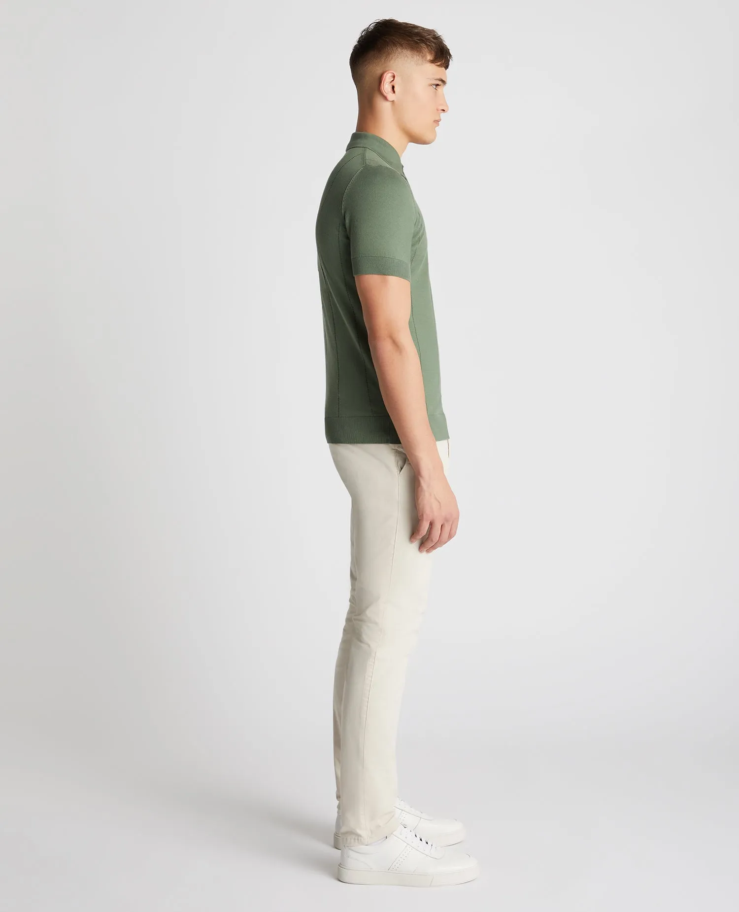 Remus Uomo Short Sleeve Polo Shirt - Green