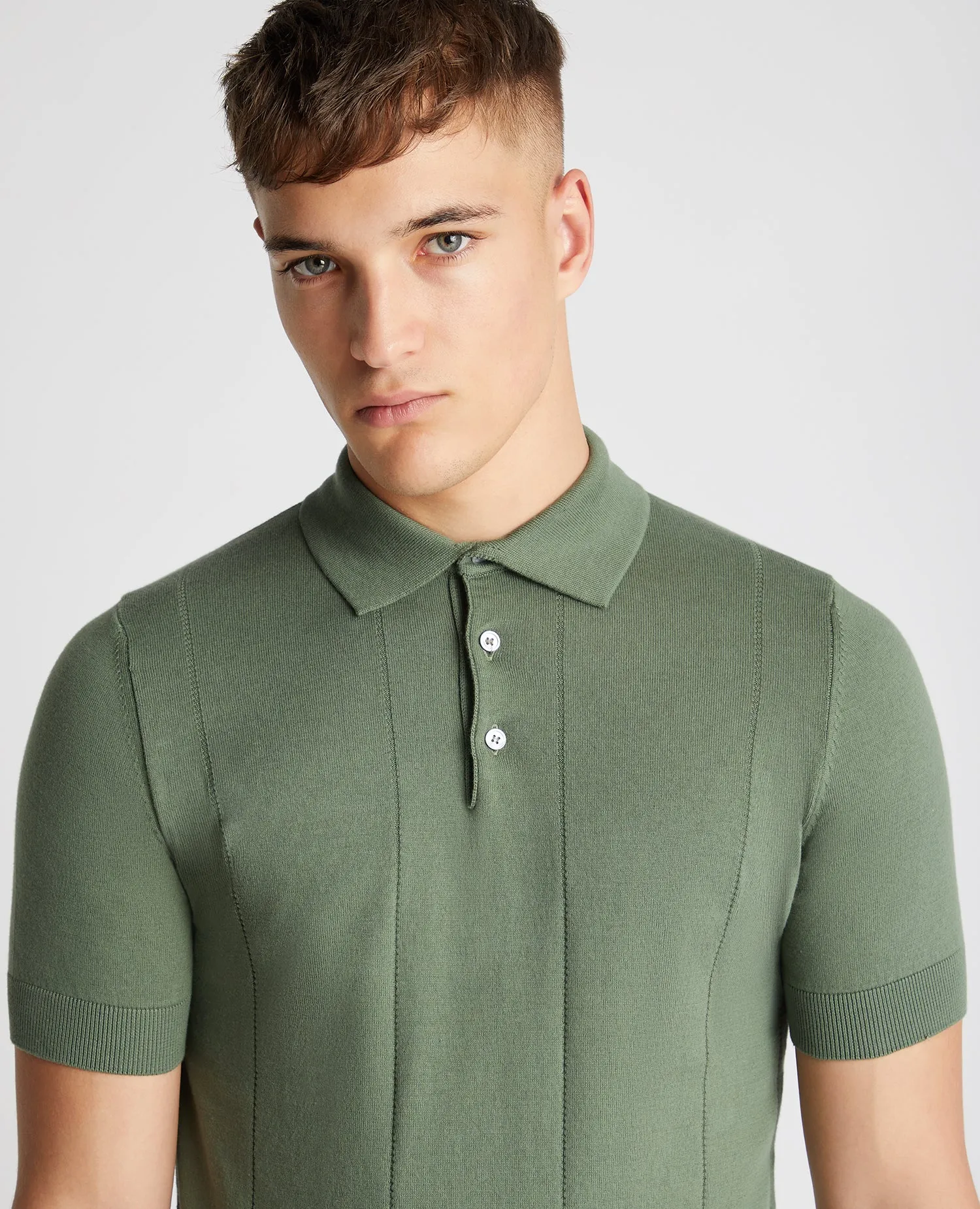 Remus Uomo Short Sleeve Polo Shirt - Green