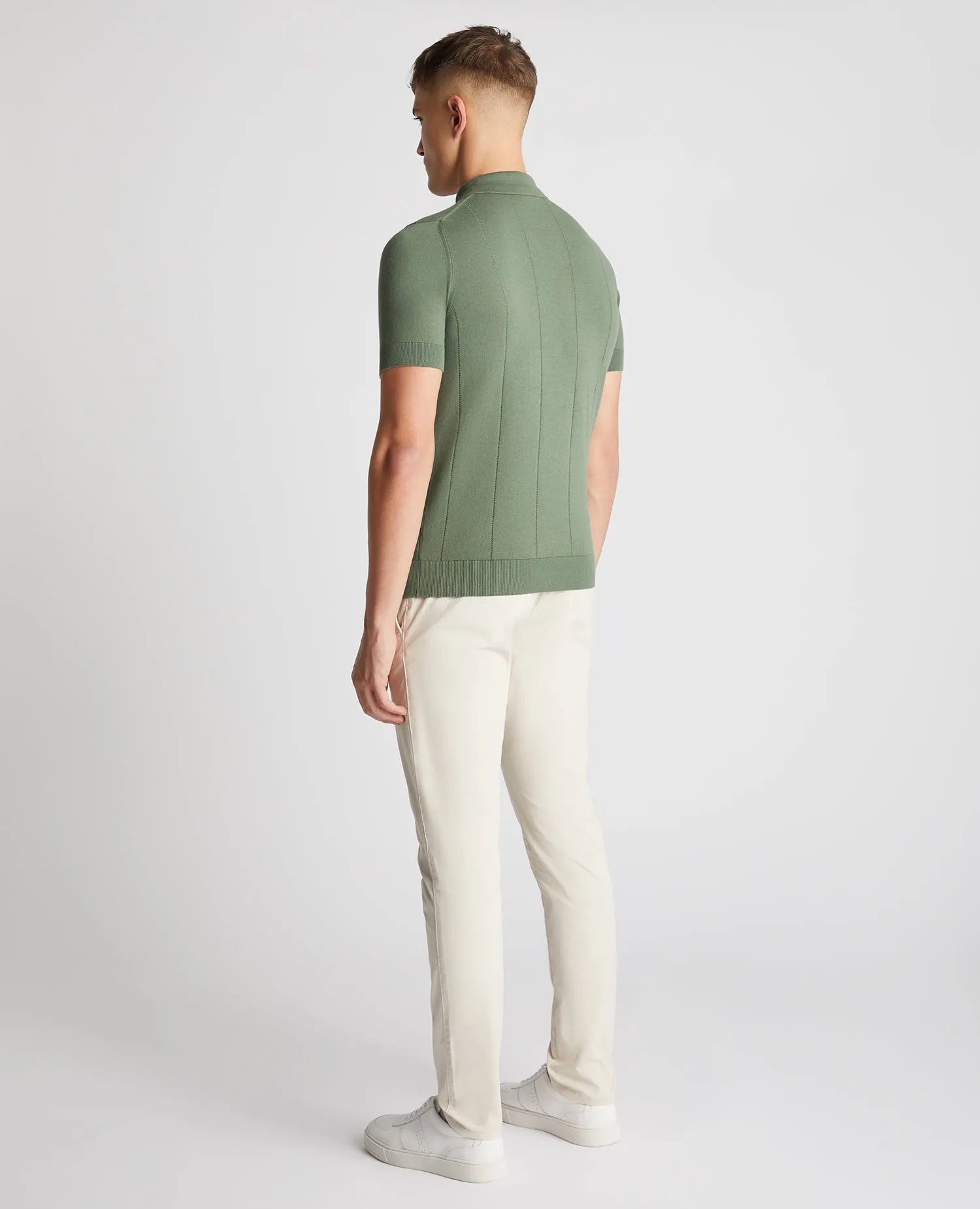 Remus Uomo Short Sleeve Polo Shirt - Green