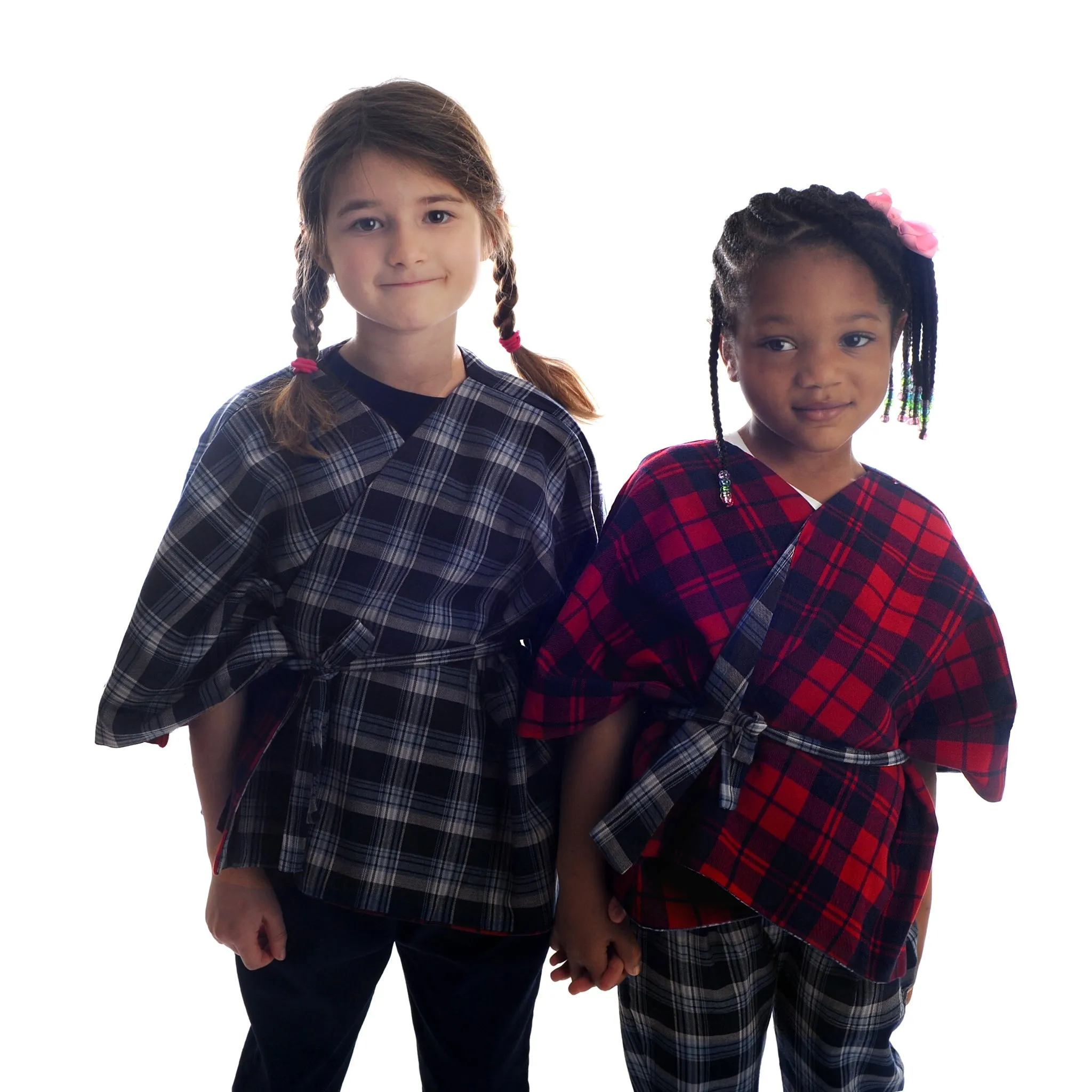 Reversible Poncho with Belt