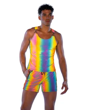 Roma Mens Rave Festival Reflective Tank Top