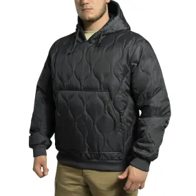 Rothco Men's Quilted Woobie Hooded Sweatshirt Black 10490 10491