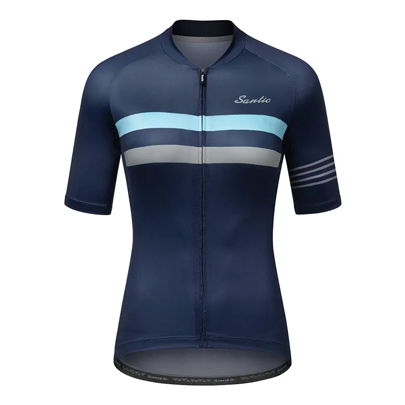 Santic Pali Navy Women’s Cycling Jersey Short Sleeve