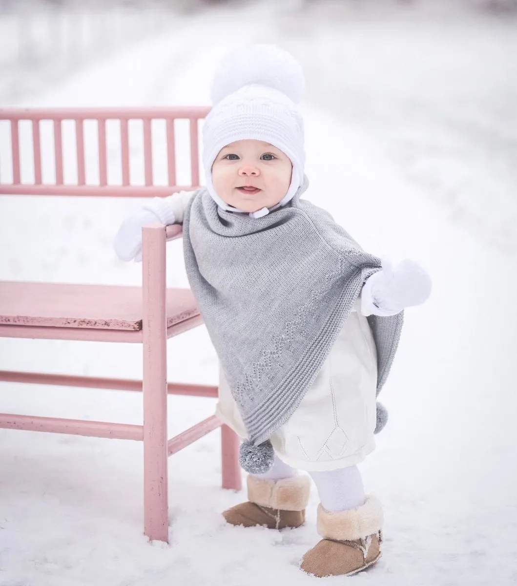 Satila - Belle Poncho, light grey