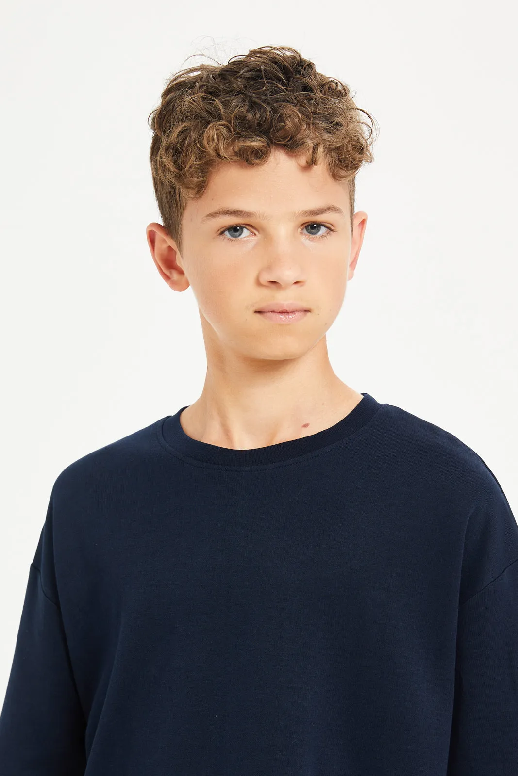 Senior Boys Navy Oversize T-Shirt