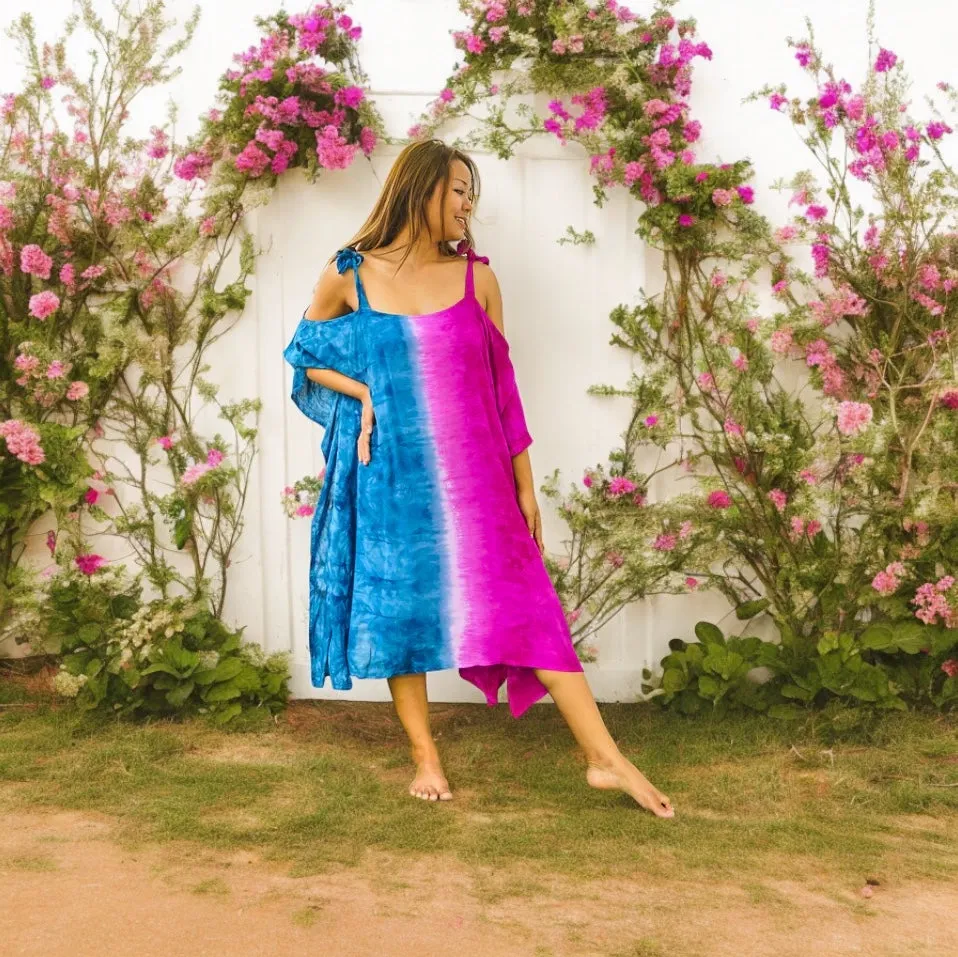 Shibori Hand Dyed Kaftan