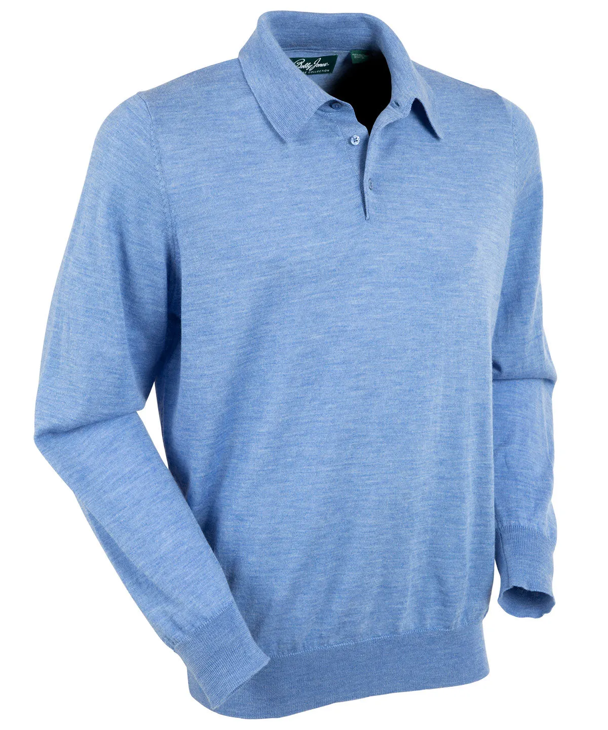 Signature Ultra Light 100% Merino Wool Long-Sleeve Polo Sweater