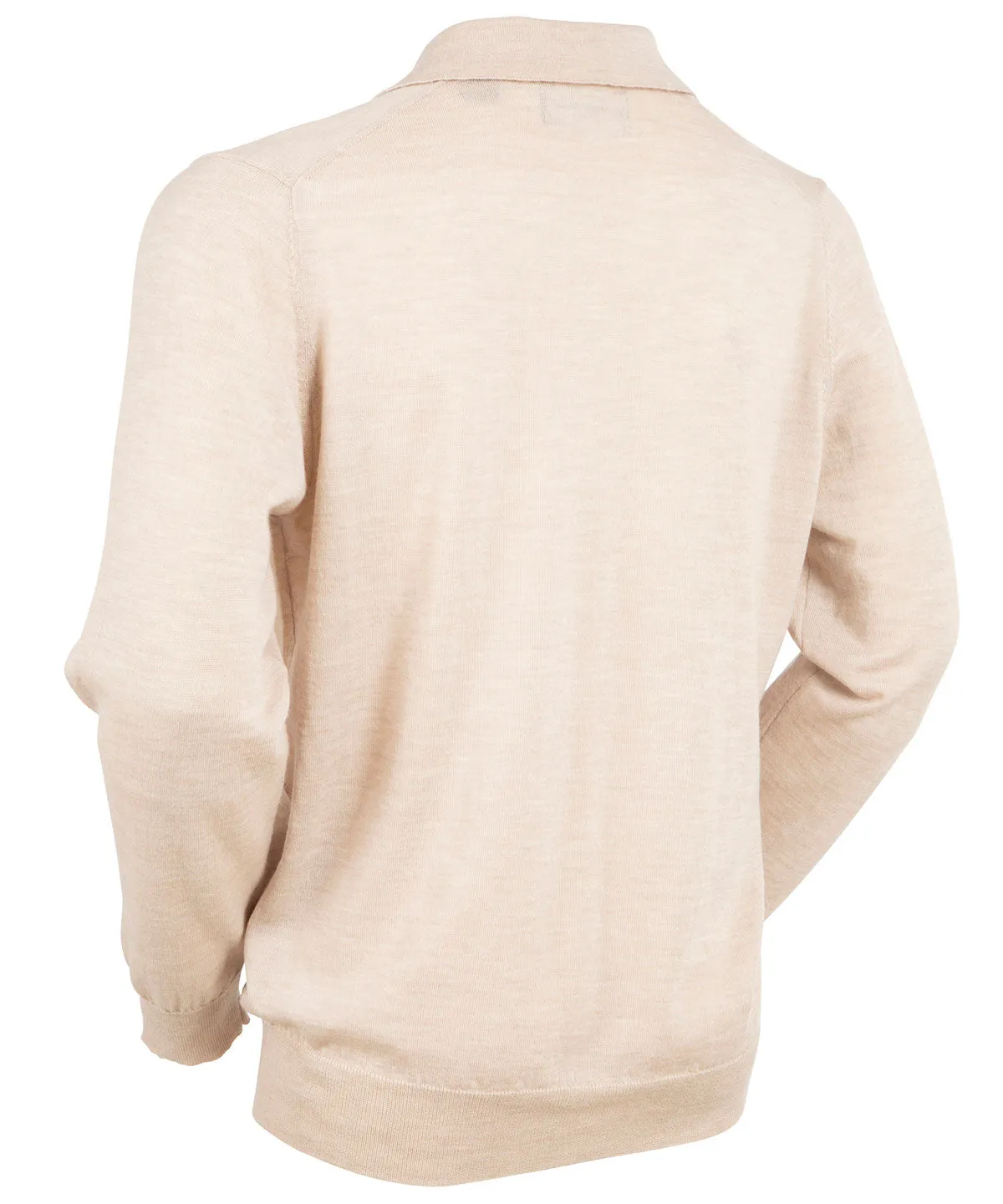 Signature Ultra Light 100% Merino Wool Long-Sleeve Polo Sweater