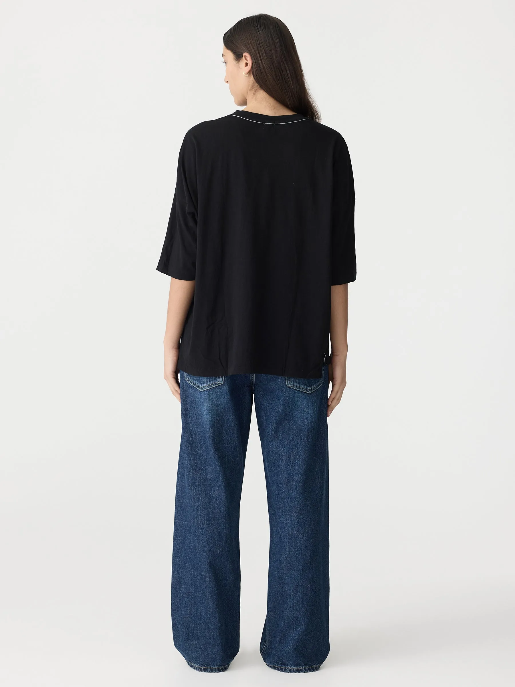 slouch side step short sleeve t.shirt