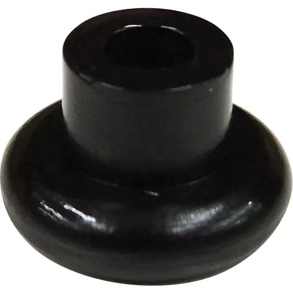 Small Black Nylon Shock Cord Button 17mm - Suits 5-6mm Cord