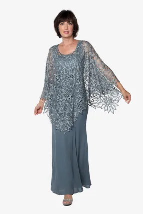 Soulmates C881 Handmade Silk Lace Beaded Poncho