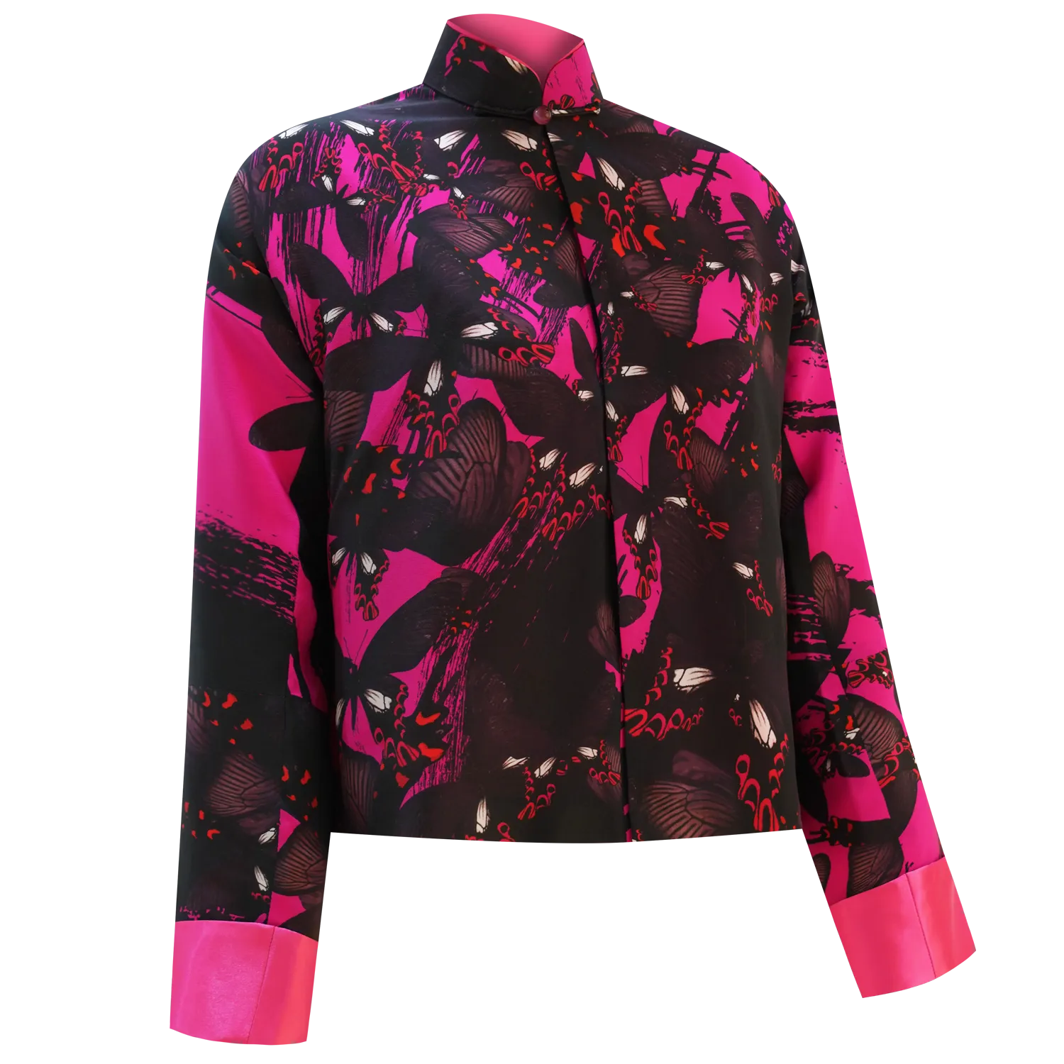 SPARKLE BY KAREN CHAN x Fung Yuen Butterfly Reserve【CHINESE WINDMILL】100% Silk Mini Tang Jacket / Kung Fu Jacket (中華麝鳳蝶)