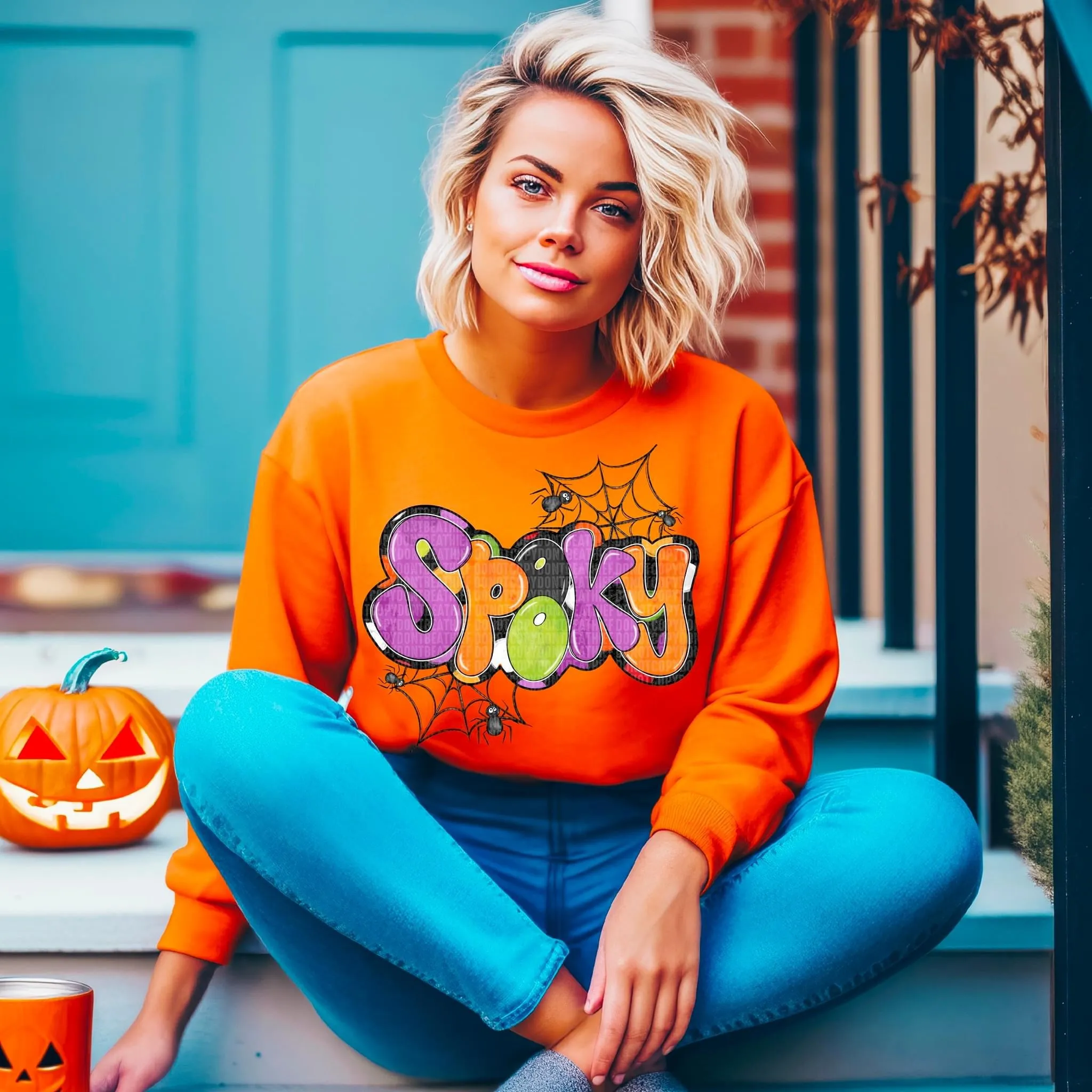 Spooky Halloween Crewneck Sweatshirt