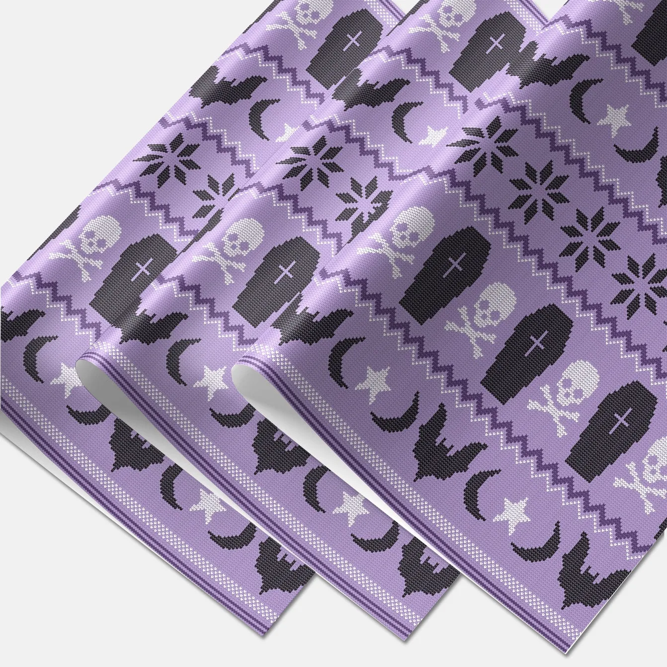 Spooky Holiday Sweater Print Gift Wrap