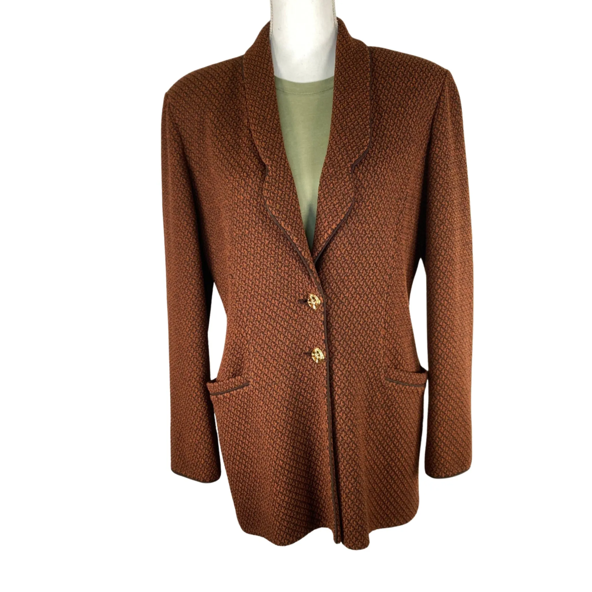 St John Brown Knit Jacket