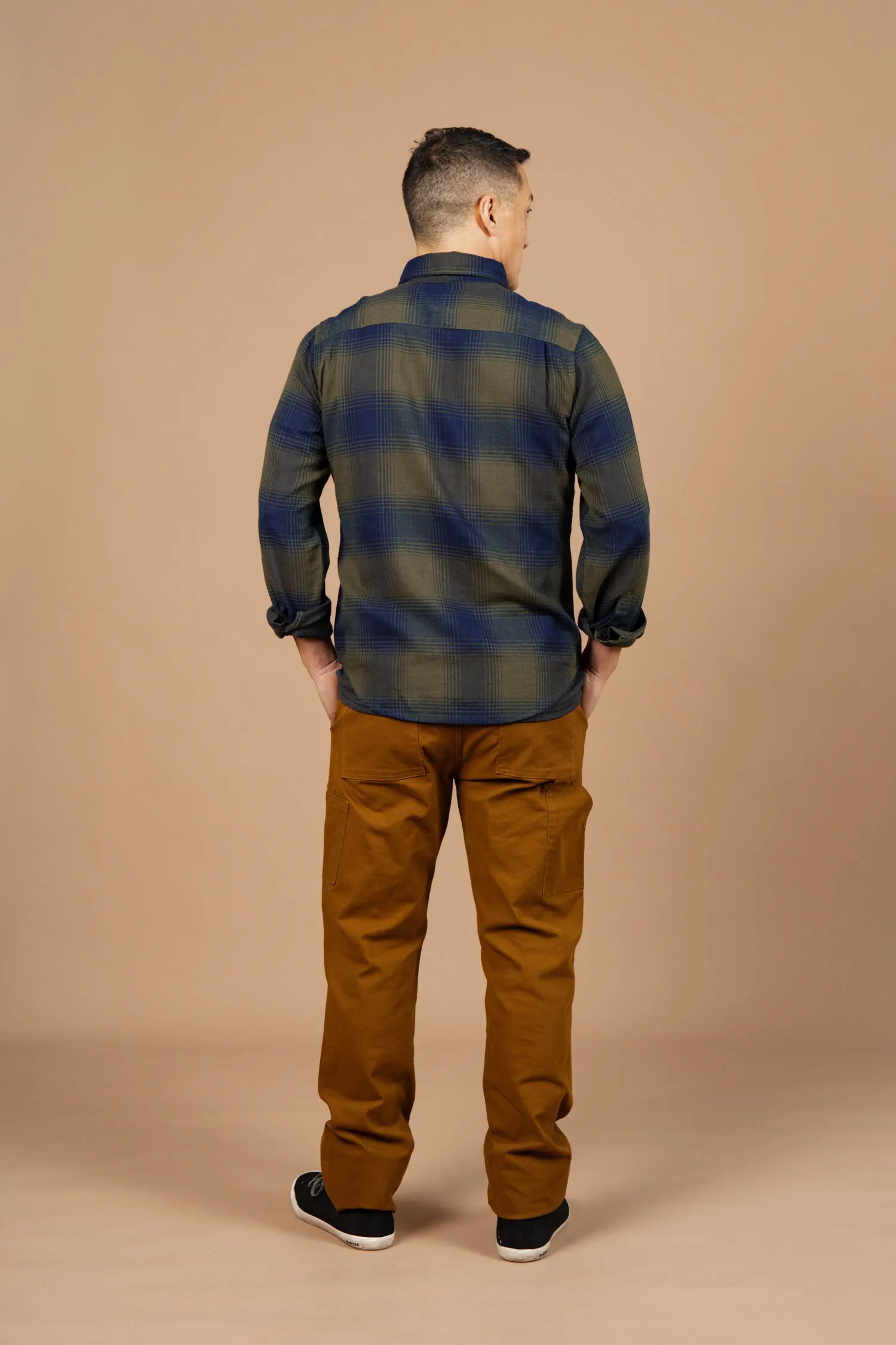 Sutton Slim Shirt / Pacific Ombre Plaid