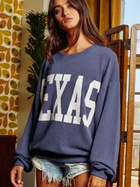 Texas Graphic Sweatshirt - Midnight