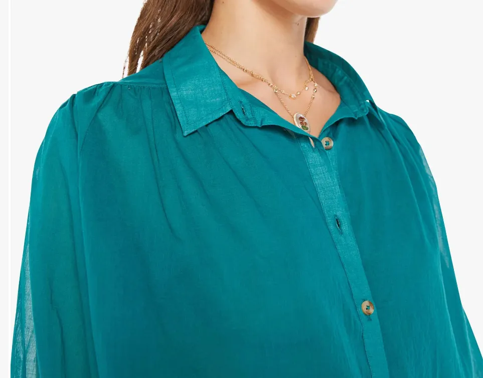 THE BREEZE TOP - TEAL GREEN