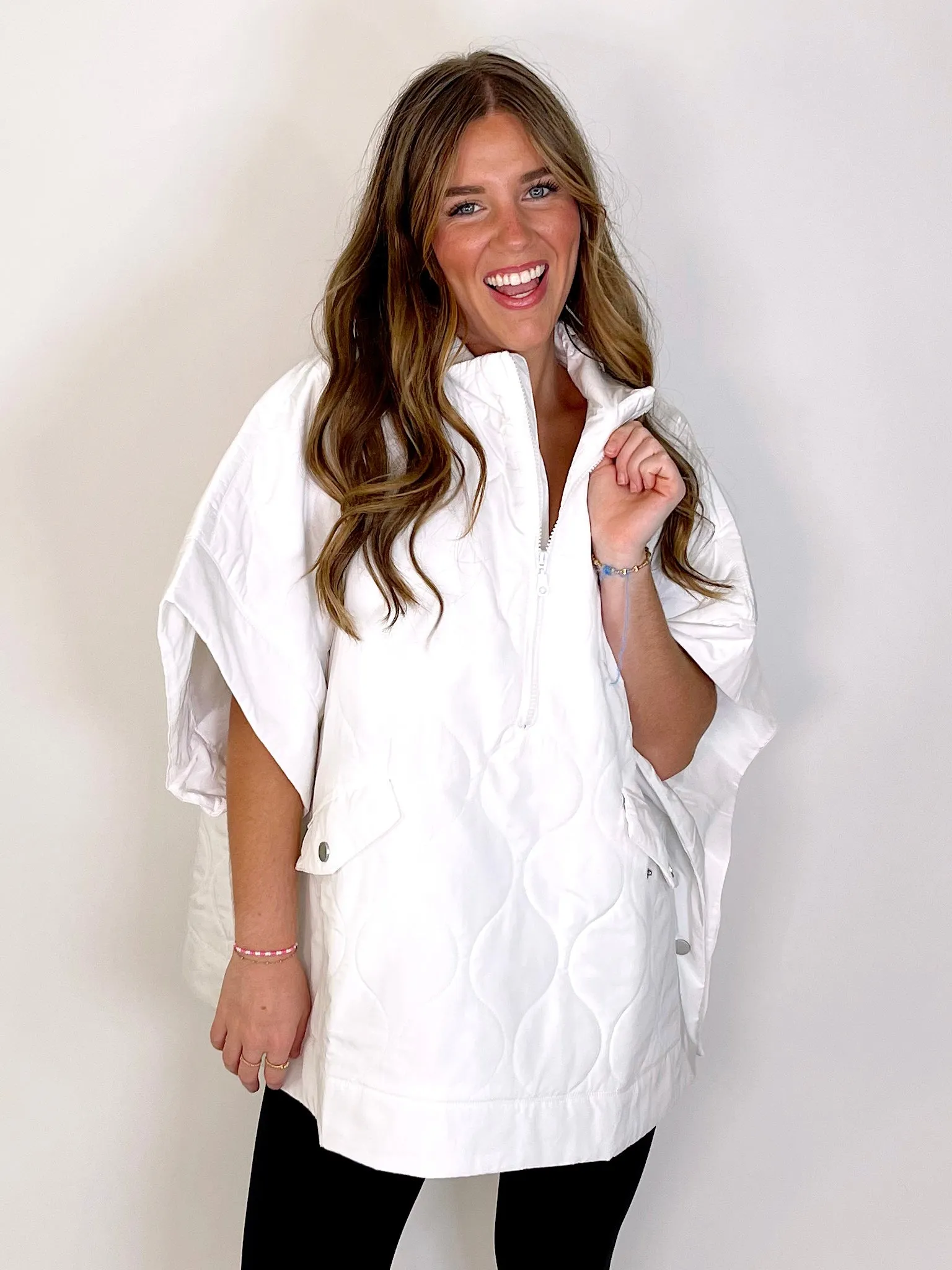 The Brennon Quilted Poncho