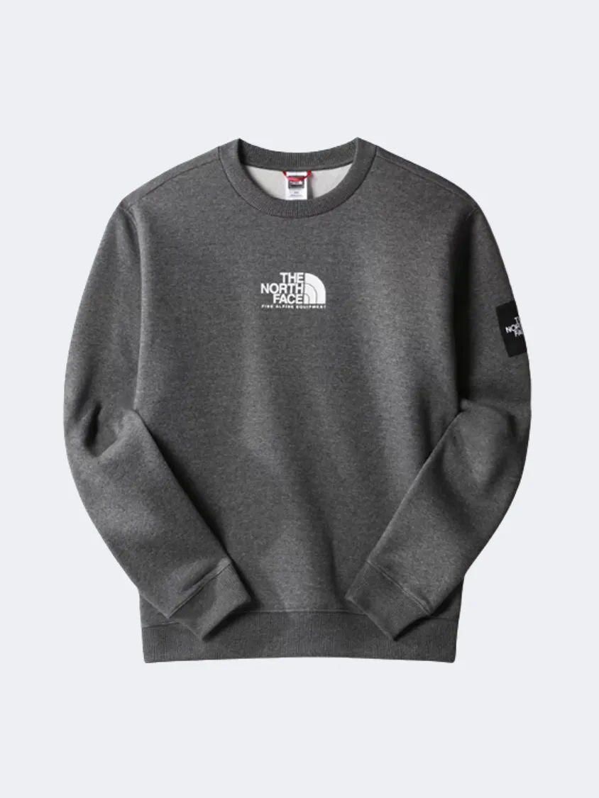 The North Face Seasonal Fine Crew Neck Men Lifestyle Sweatshirt Grey Heather