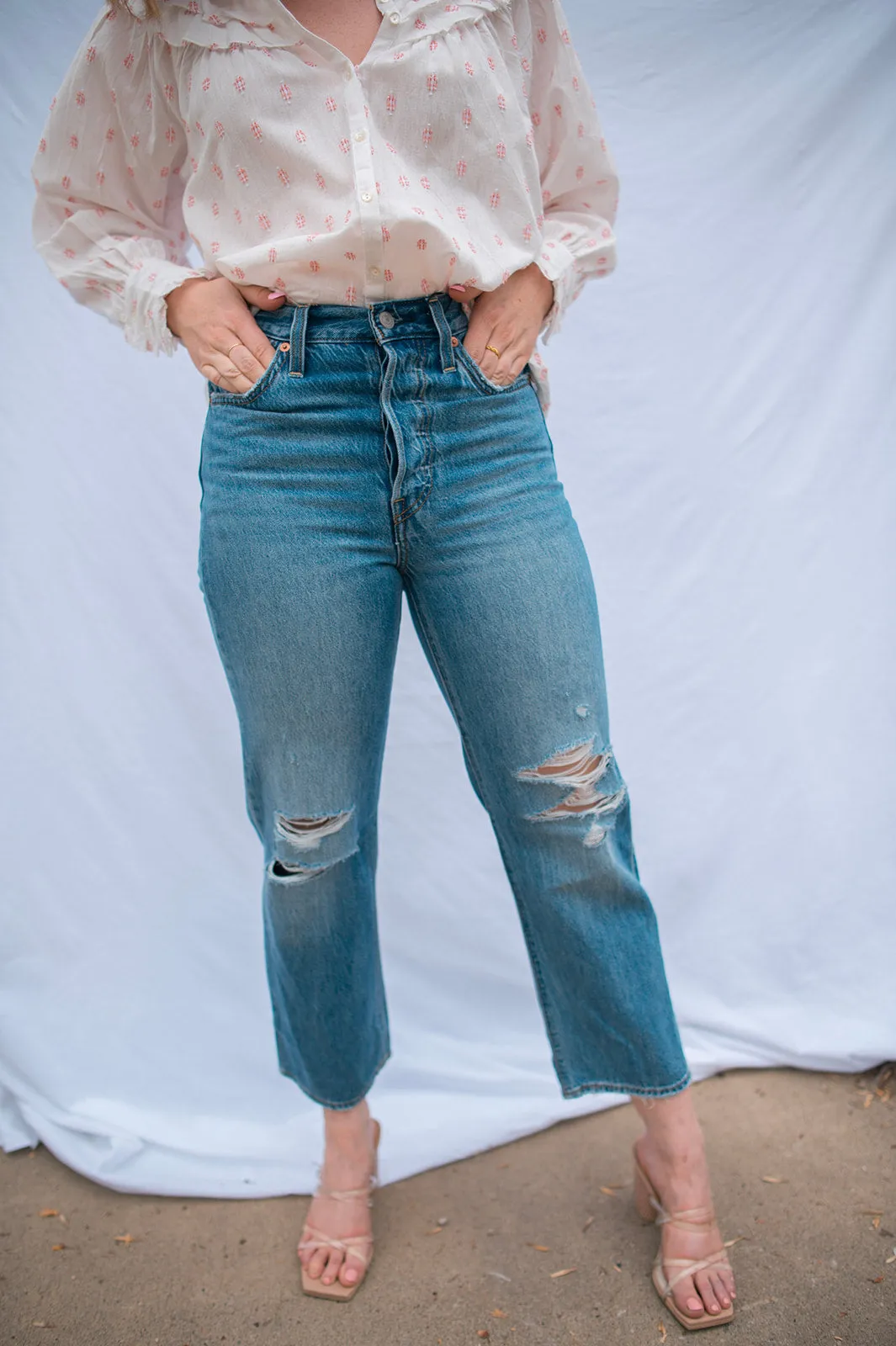 The Ribcage Straight Ankle Distressed by Levi's - After Love